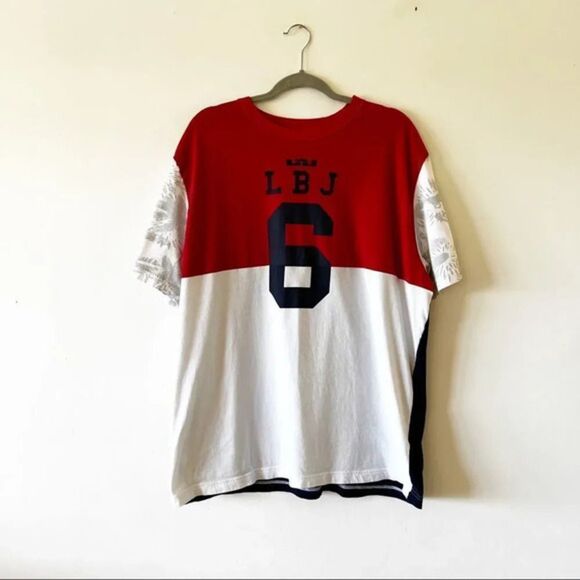 Lebron James Nike Colorblock Tee Miami Heat #6 Size XXL Rare NBA T-shirt Bball - Picture 8 of 8